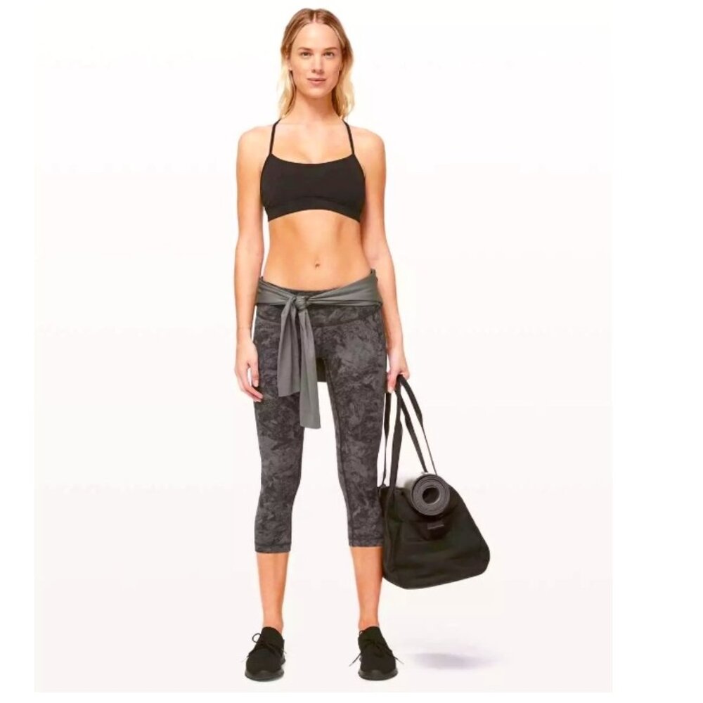 Lululemon Wunder Under Crop III 21" *Full-On Luxtreme Washed Marble Titanium 4